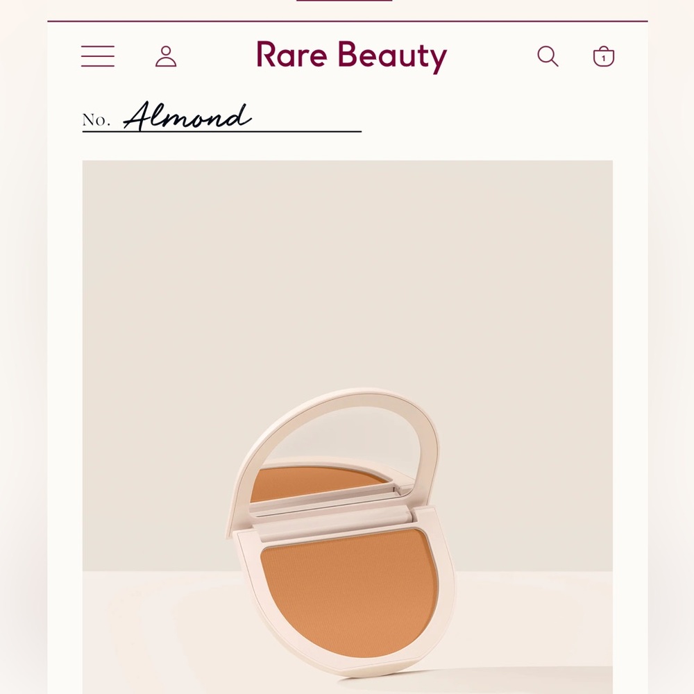 Rare Beauty True To Myself Tinted Pressed
Finishing Powder “Almond” NWT